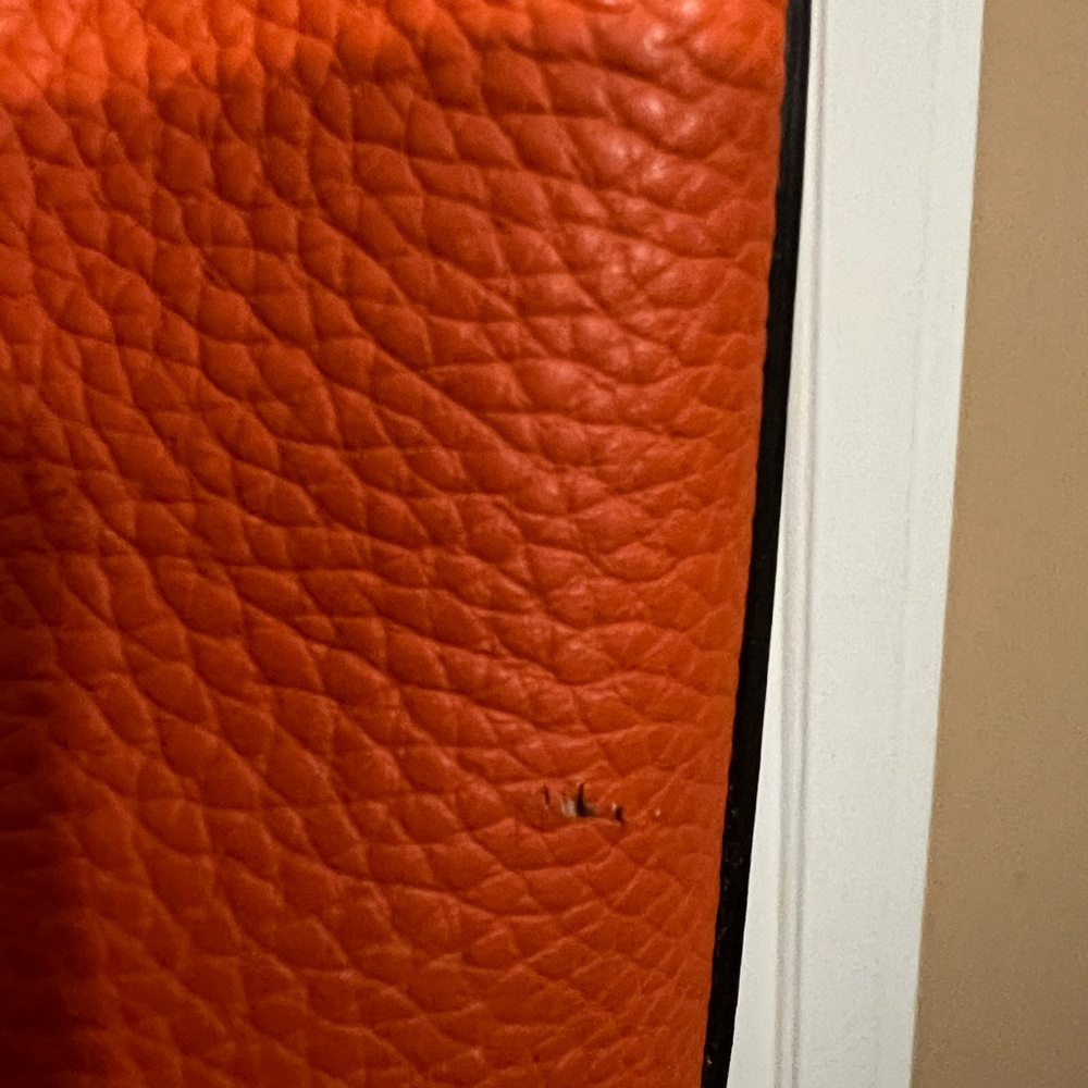Dooney & Bourke Zip Sac in Clementine Pebble Leather Crossbody Bag - Picture 13 of 16